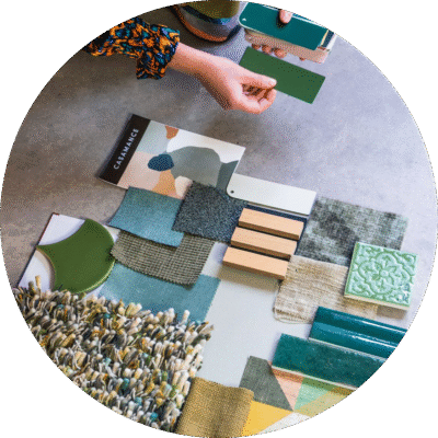 woninginrichting aan huis - materialen en kleuren